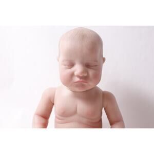 Partially Painted Reborn Sleeping Baby Doll Lifelike Articulated Poseable Reali